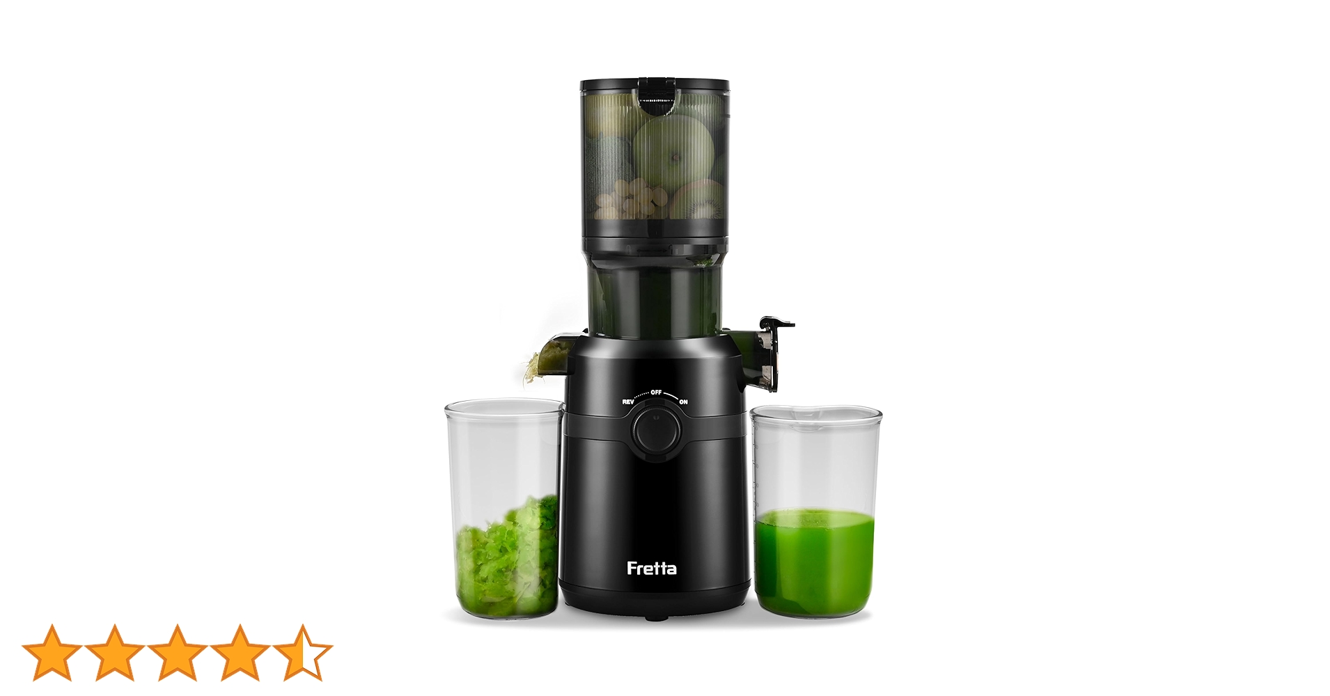 Amazon.co.jp: Fretta ジューサー 10.8cm広い投入口 1L大容量
